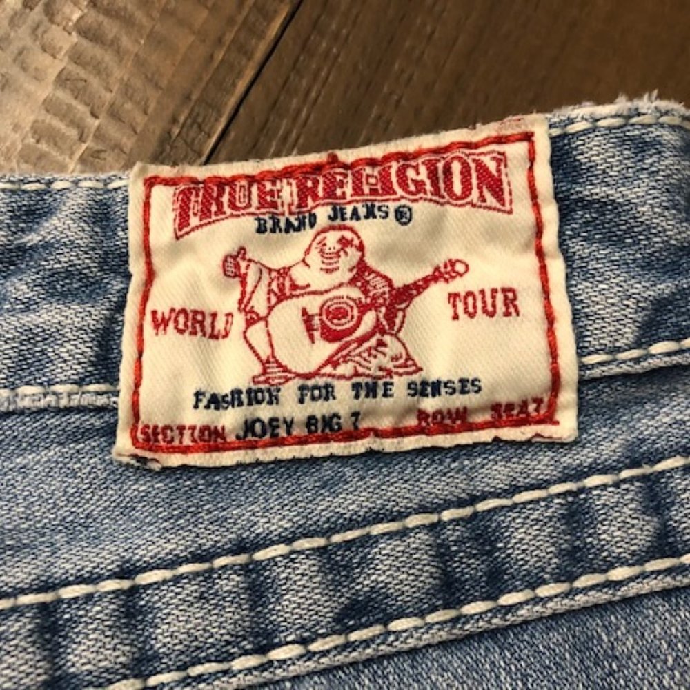 True Religion Joey Big T Flare Jeans Light Wash - Picture 7 of 7